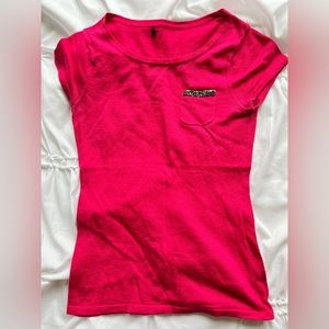 BEBE hot pink short sleeve